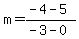 m=%28-4-5%29%2F%28-3-0%29