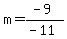 m=%28-9%29%2F%28-11%29