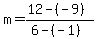 m=%2812-%28-9%29%29%2F%286-%28-1%29%29