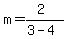 m=%282%29%2F%283-4%29