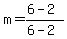 m=%286-2%29%2F%286-2%29