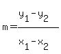 m=%28y%5B1%5D-y%5B2%5D%29%2F%28x%5B1%5D-x%5B2%5D%29