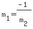 m[1]=(-1)/m[2]