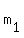 m[1]