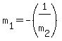 m%5B1%5D=-%281%2Fm%5B2%5D%29