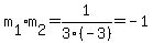 m%5B1%5Dm%5B2%5D=1%2F3%28-3%29=-1