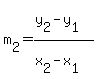 m[2]=(y[2]-y[1])/(x[2]-x[1])