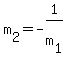 m[2]=-1/m[1]