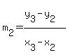 m%5B2%5D+=+%28y%5B3%5D+-+y%5B2%5D%29+%2F+%28x%5B3%5D+-+x%5B2%5D%29