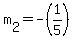 m%5B2%5D+=+-%281%2F5%29