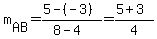 m%5BAB%5D=%285-%28-3%29%29%2F%288-4%29=%285%2B3%29%2F4