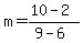 m+=+%2810-2%29%2F%289-6%29