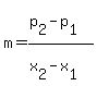 m+=+%28p%5B2%5D-p%5B1%5D%29%2F%28x%5B2%5D-x%5B1%5D%29
