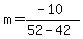 m=%28-10%29%2F%2852-42%29