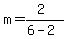m=%282%29%2F%286-2%29