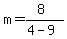 m=%288%29%2F%284-9%29