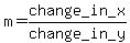 m=change_in_x%2Fchange_in_y