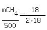 mCH%5B4%5D%2F500+=+18%2F%282%2A18%29
