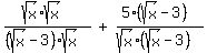 matrix%281%2C3%2C%28sqrt%28x%29sqrt%28x%29%29%2F%28%28sqrt%28x%29-3%29sqrt%28x%29%29%2C+%27%2B%27%2C+%285%28sqrt%28x%29-3%29%29%2F%28sqrt%28x%29%28sqrt%28x%29-3%29%29%29