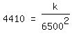 matrix%281%2C3%2C4410%2C+%27=%27%2C+k%2F6500%5E2%29