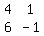 matrix%282%2C2%2C4%2C1%2C6%2C-1%29
