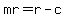 mr+=+r-c
