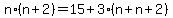 n%2A%28n%2B2%29=15%2B3%2A%28n%2Bn%2B2%29