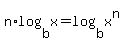 n%2Alog%28b%2Cx%29=log%28b%2Cx%5En%29