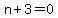 n%2B3+=+0