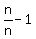 n%2Fn-1