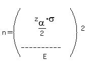 n=(matrix(4,1,z[alpha/2]*sigma,'',
            '----------',
              E))^2