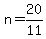 n=20%2F11