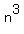 n^3