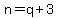 n+=+q%2B3