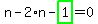 n-2%2An-highlight_green%28+1+%29=0