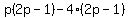 p%282p-1%29-4%282p-1%29