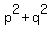 p^2+q^2