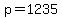 p+=+1235