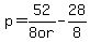 p+=+52%2F8+or+-28%2F8+