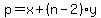 p+=+x+%2B+%28n-2%29y