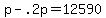 p+-+.2p+=+12590