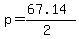 p+=+%2867.14%29%2F%282%29+