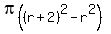pi%28%28r%2B2%29%5E2+-+r%5E2%29