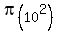 pi(10^2)