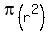 pi(r^2)