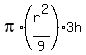 pi%2A%28r%5E2%2F9%29%2A3h