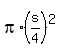 pi%2A%28s%2F4%29%5E2