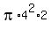 pi%2A4%5E2%2A2