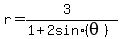 r=+%283%29%2F%281%2B2+sin+%28theta%29%29