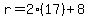 r=2%2817%29%2B8